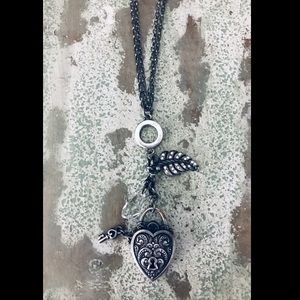 Brighton Long Heart Charm Necklace